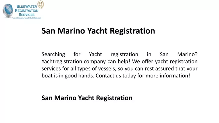 spanish yacht registration