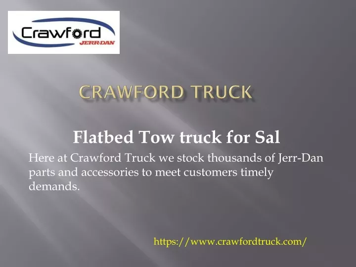 PPT Used flatbed tow trucks for sale PowerPoint Presentation, free