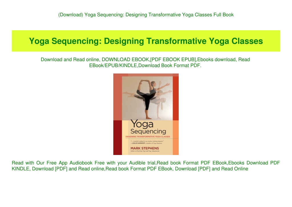 YOGA SEQUENCING DESIGNING TRANSFORMATIVE YOGA CLASSES PDF visual data 4