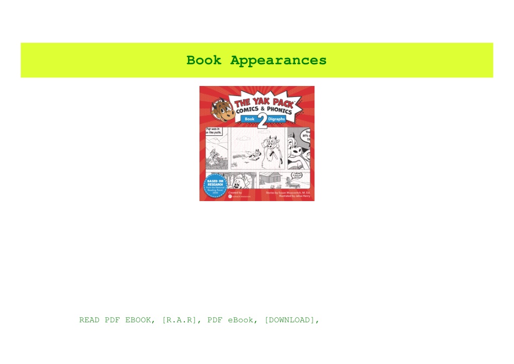 PPT - EPUB$ The Yak Pack Comics & Phonics Book 2 Learn to read ...