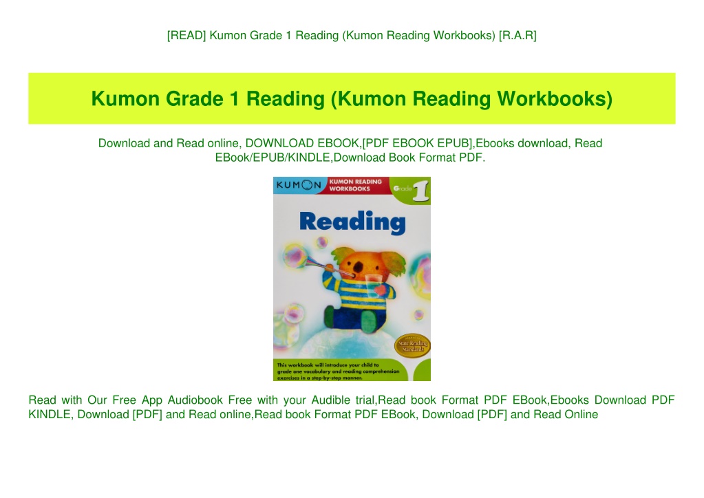 Ppt read kumon grade 1 reading kumon reading workbooks r a r