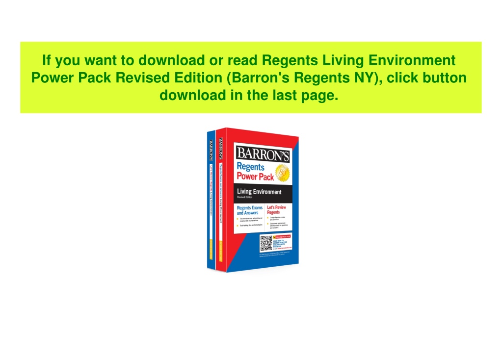 PPT Pdf free^^ Regents Living Environment Power Pack Revised Edition