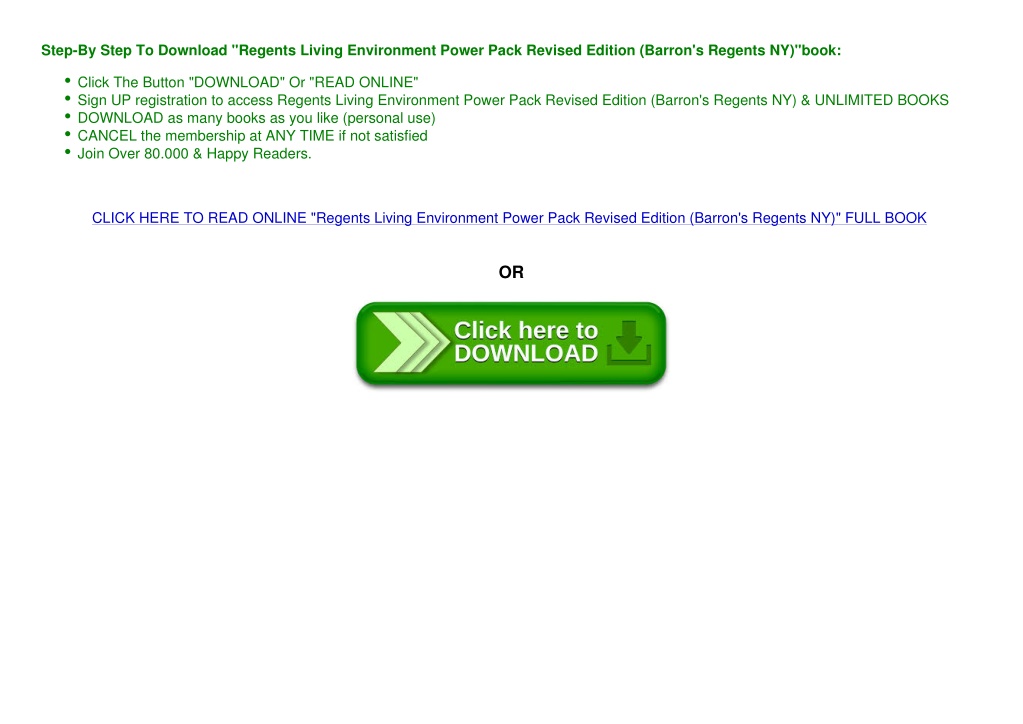 PPT Pdf free^^ Regents Living Environment Power Pack Revised Edition
