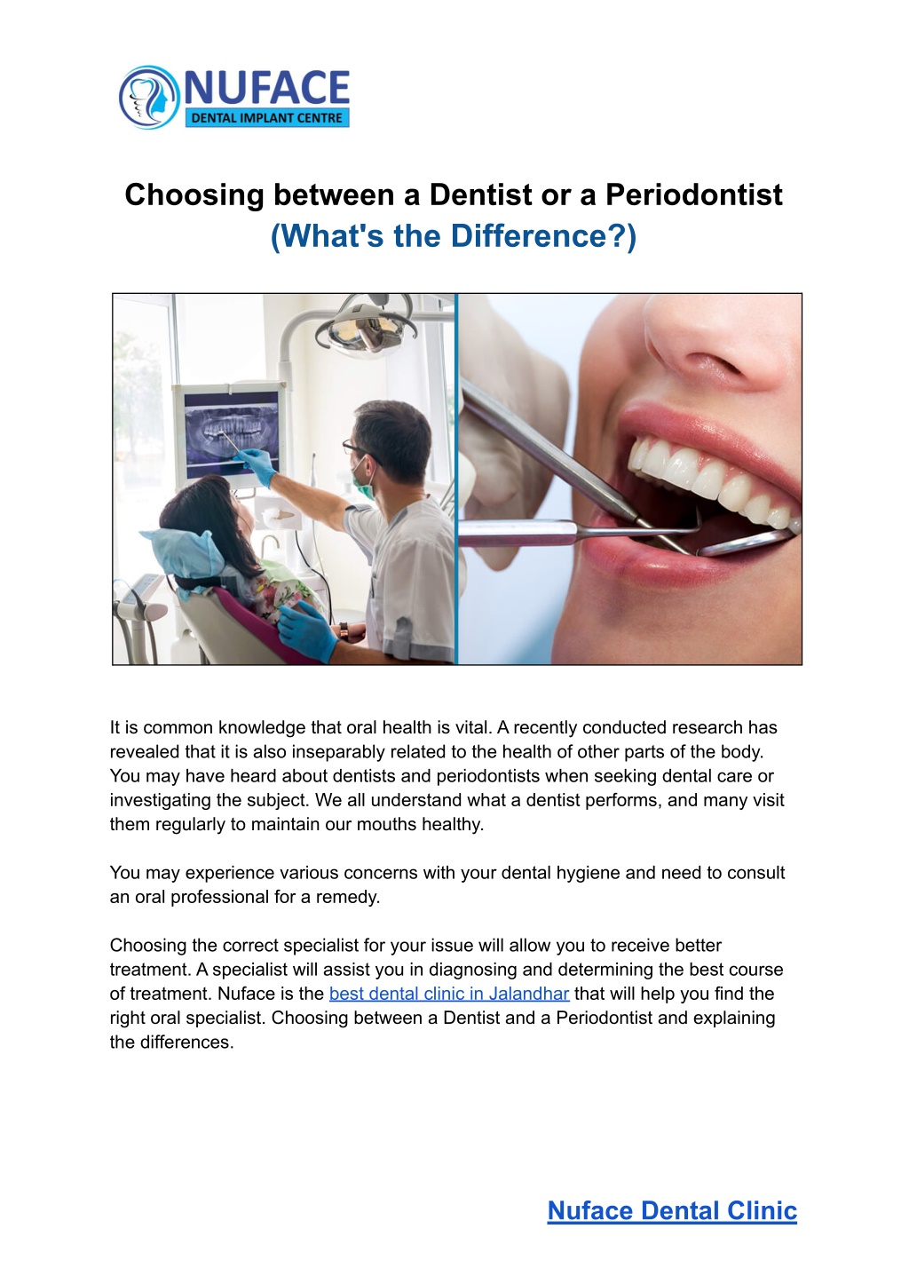 PPT Choosing Between A Dentist Or A Periodontist What S The Difference PowerPoint