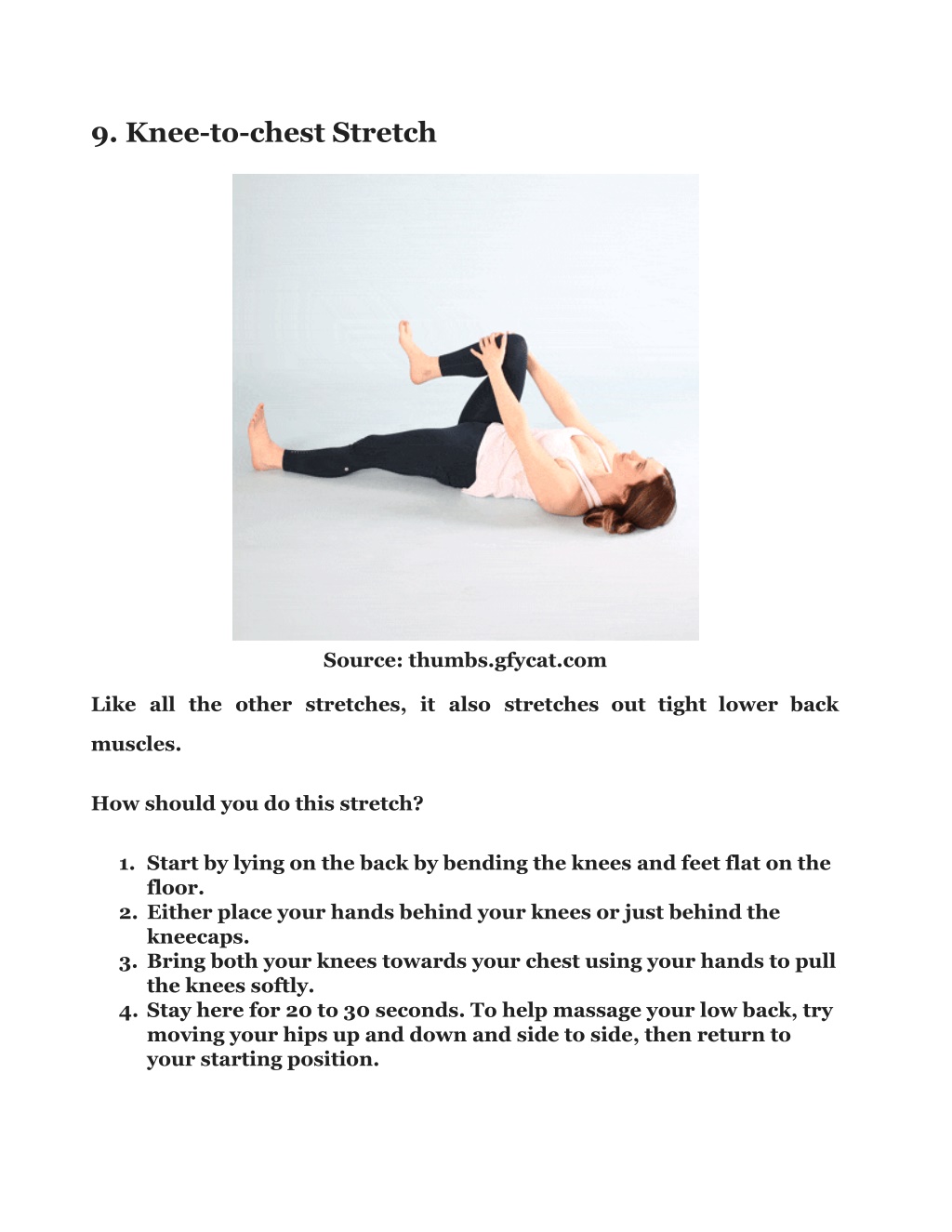 PPT - 13 Stretches For Lower Back Pain To Reduce Pain PowerPoint ...