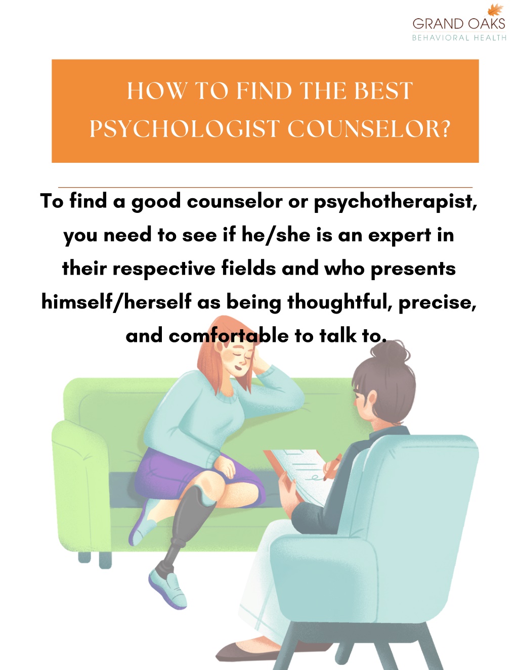 PPT - Psychologist Counselor in Northbrook – Grand Oaks Behavioral ...