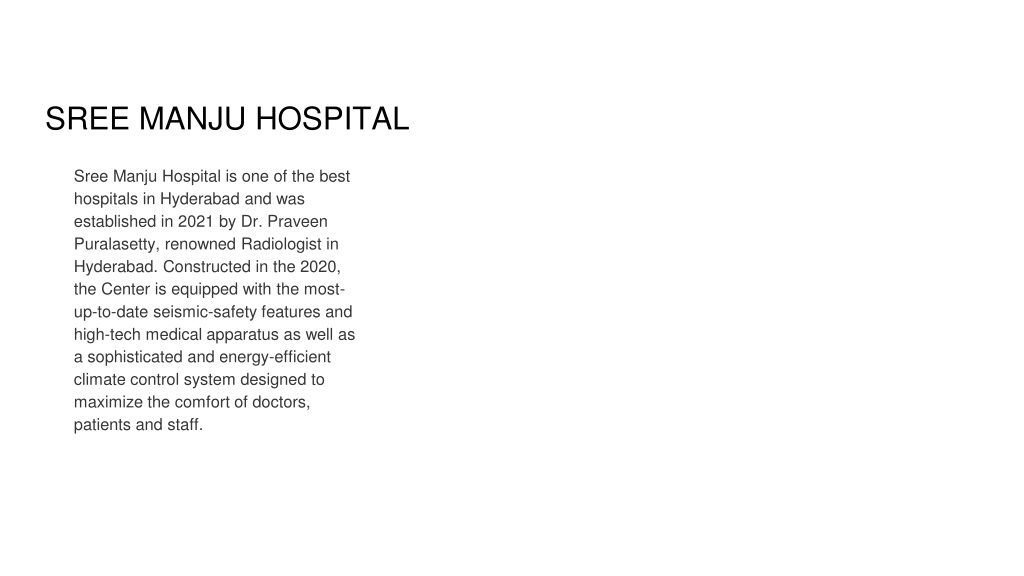 PPT - Best Hospital in KPHB _ Kukatpally - Sree Manju Hospitals (1) (4 ...