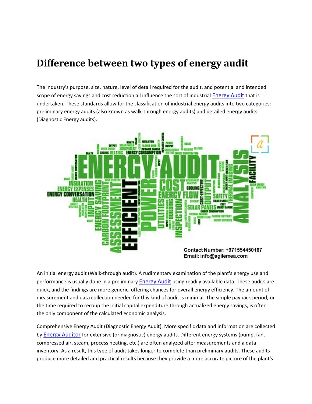 PPT - Difference Between Two Types Of Energy Audit (1) PowerPoint ...