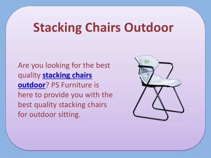 PPT - Stacking Chairs Outdoor 1 PowerPoint Presentation, free download ...