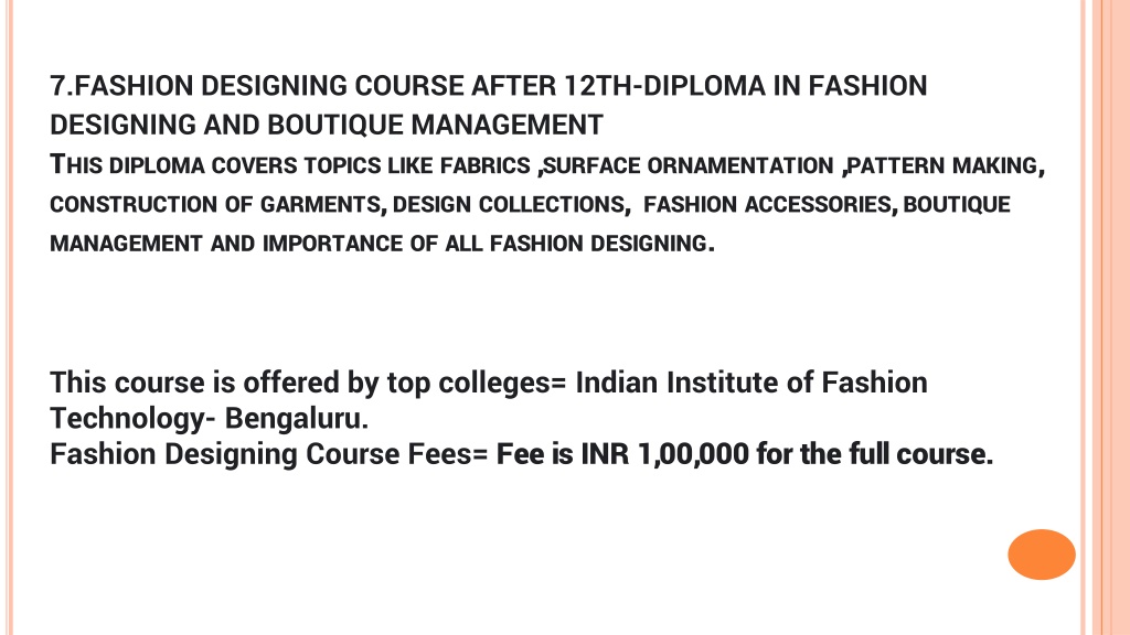 PPT - FASHION DESIGNING COURSE AFTER 12TH (1) PowerPoint Presentation ...