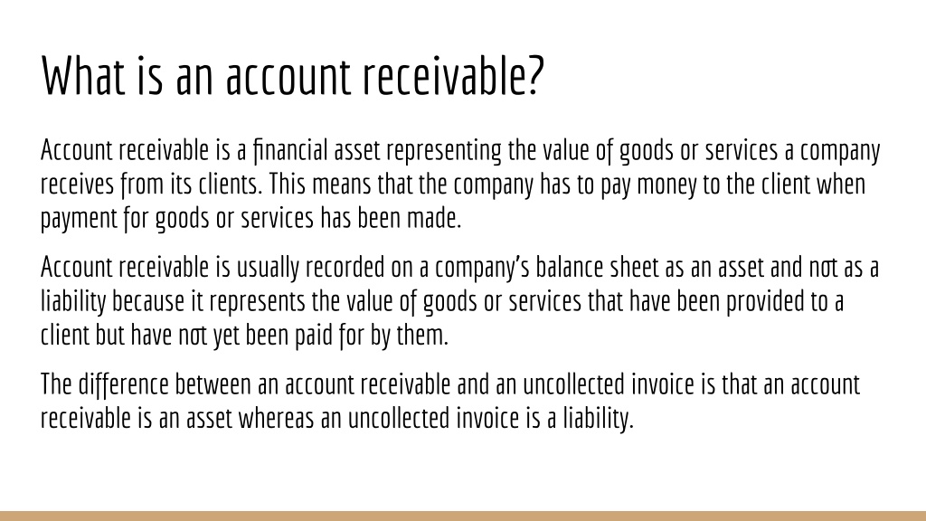 PPT - Importance of Accounts Receivable For Business PowerPoint