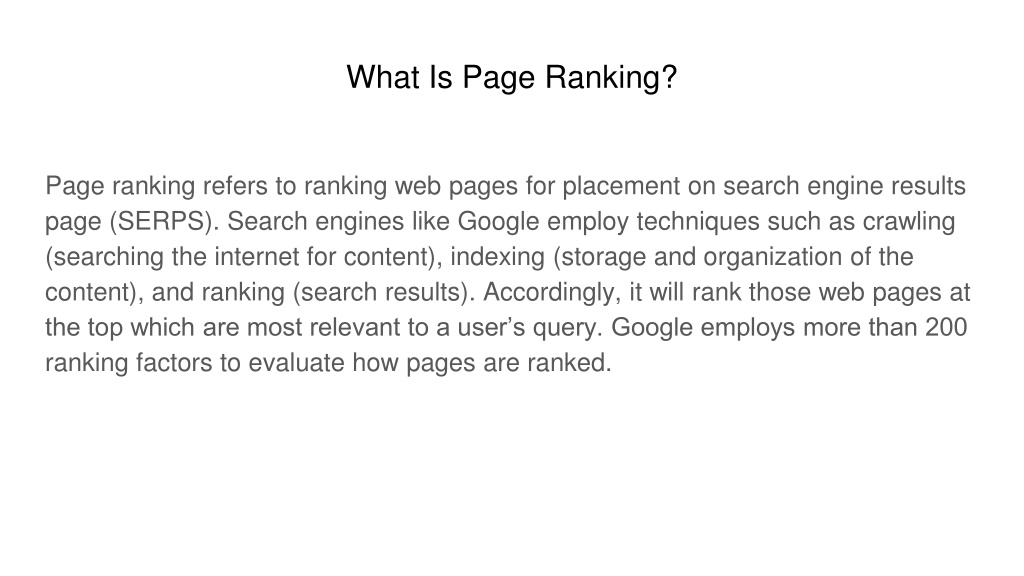 PPT - How are Web Pages Ranked_ Important Ranking Factors PowerPoint ...