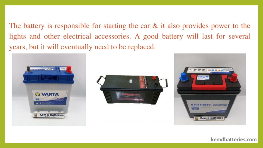 PPT The Importance of Car Batteries and Tires PowerPoint Presentation