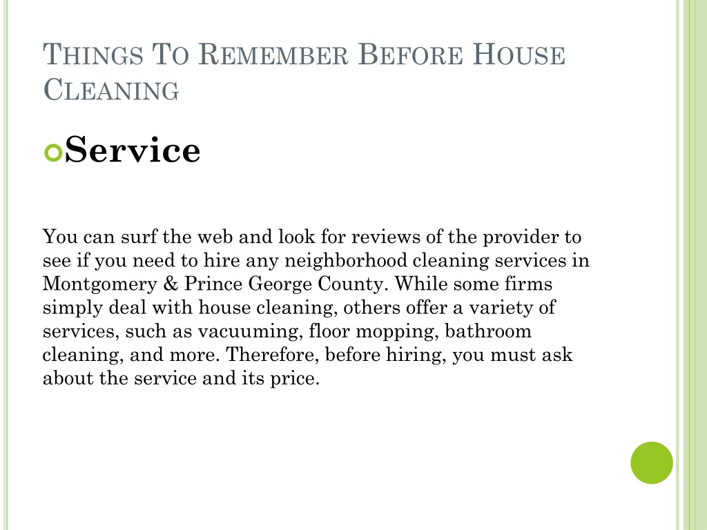 PPT Best Cleaning Services near your area in Montgomery & Prince
