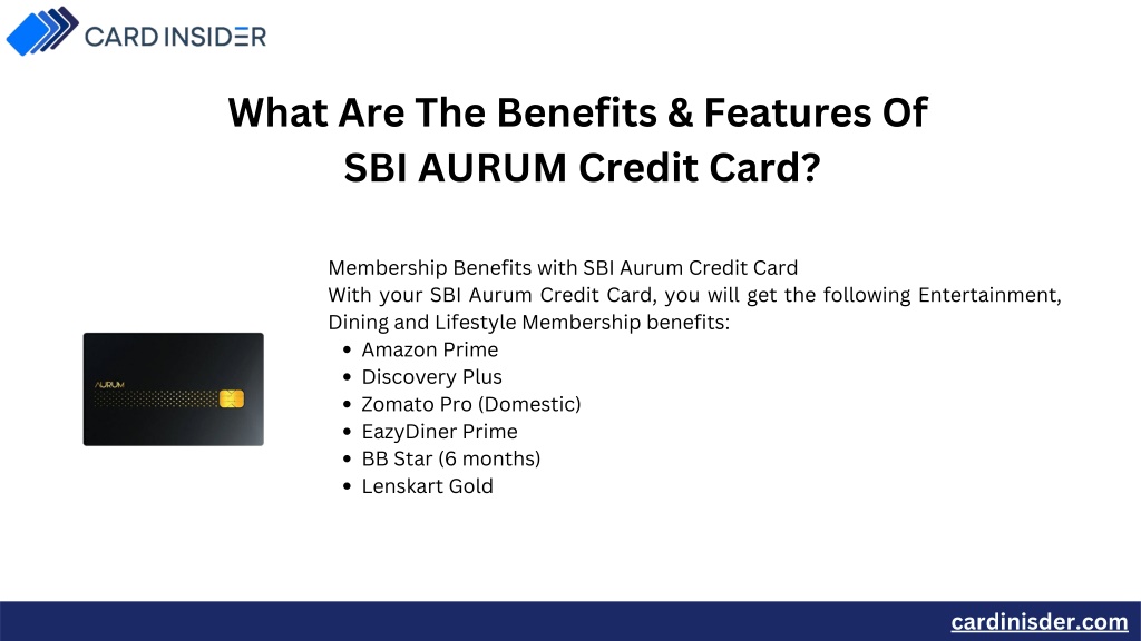 Ppt Sbi Aurum Credit Card Powerpoint Presentation Free Download Id11757891 8467
