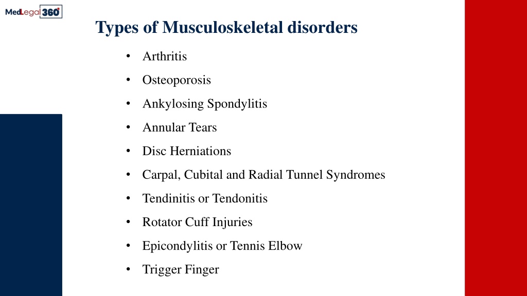 PPT - Know The Risks Of Musculoskeletal Disorders And How To Stay Away ...