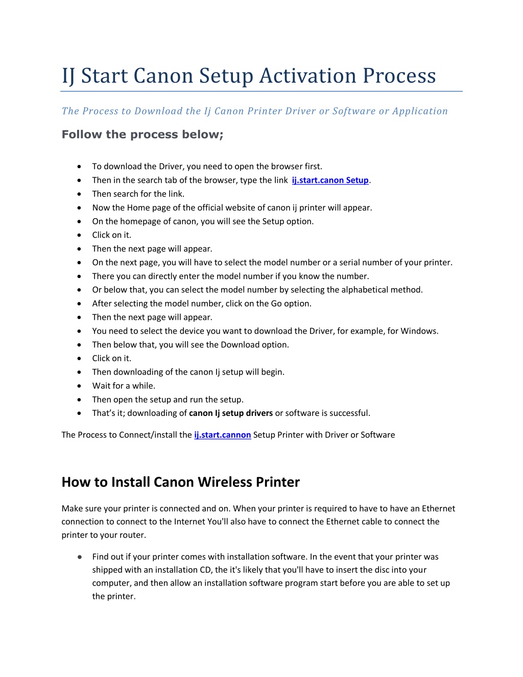 PPT - IJ Start Canon Setup Activation Process PowerPoint Presentation, free download - ID:11758775