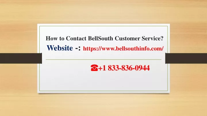 ppt-how-to-contact-bellsouth-customer-service-powerpoint