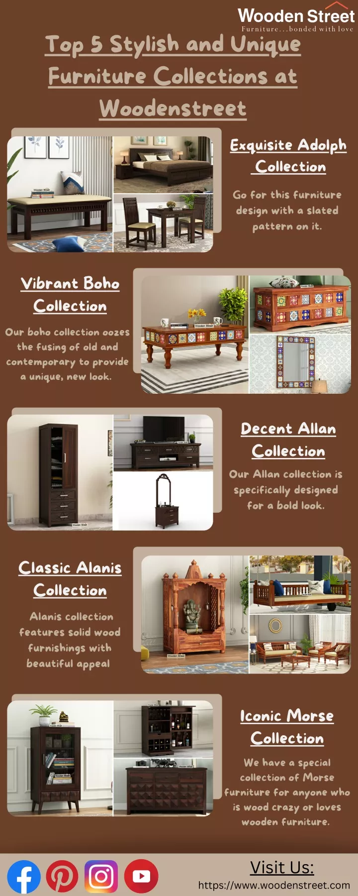 PPT Top 5 furniture collections at woodenstreet PowerPoint