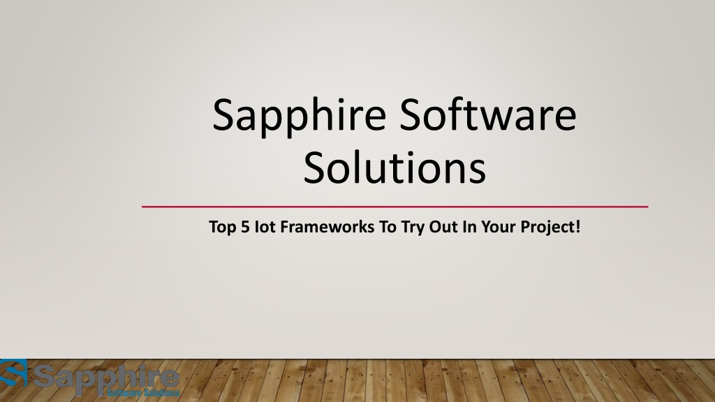 PPT - Top 5 Iot Frameworks To Try Out In Your Project! PowerPoint ...