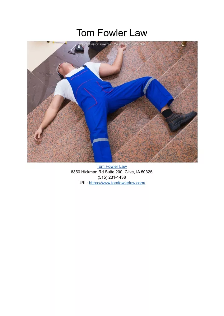 PPT Tom Fowler Law PowerPoint Presentation, free download ID11763849