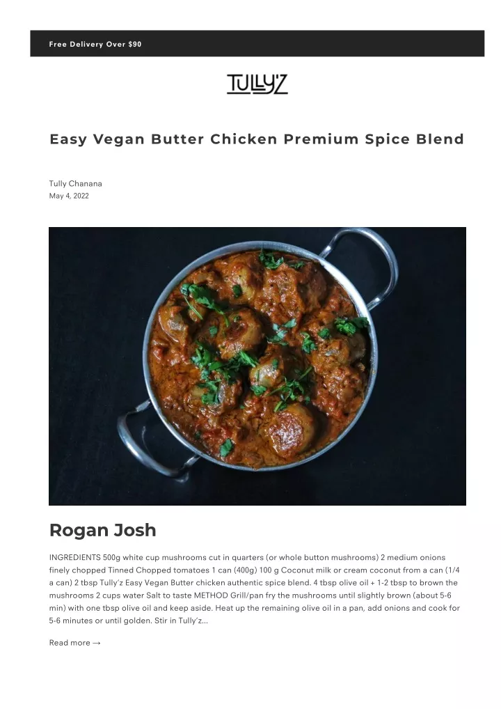 PPT Vegan Butter Chicken Recipe Australia The Best Butter Chicken