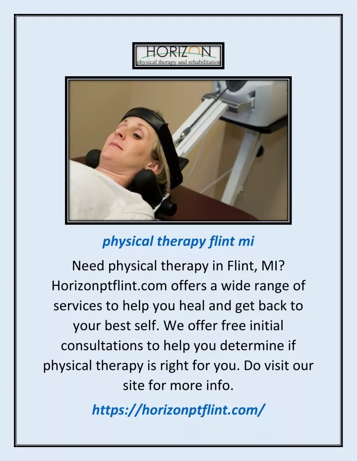 PPT Physical Therapy Flint Mi Horizonptflint Com PowerPoint   Physical Therapy Flint Mi N 