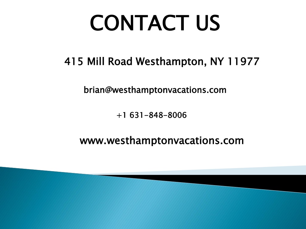 PPT Oceanfront Westhampton Beach House Rental PowerPoint Presentation