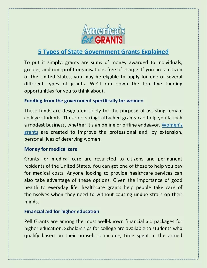 presentation of government grants