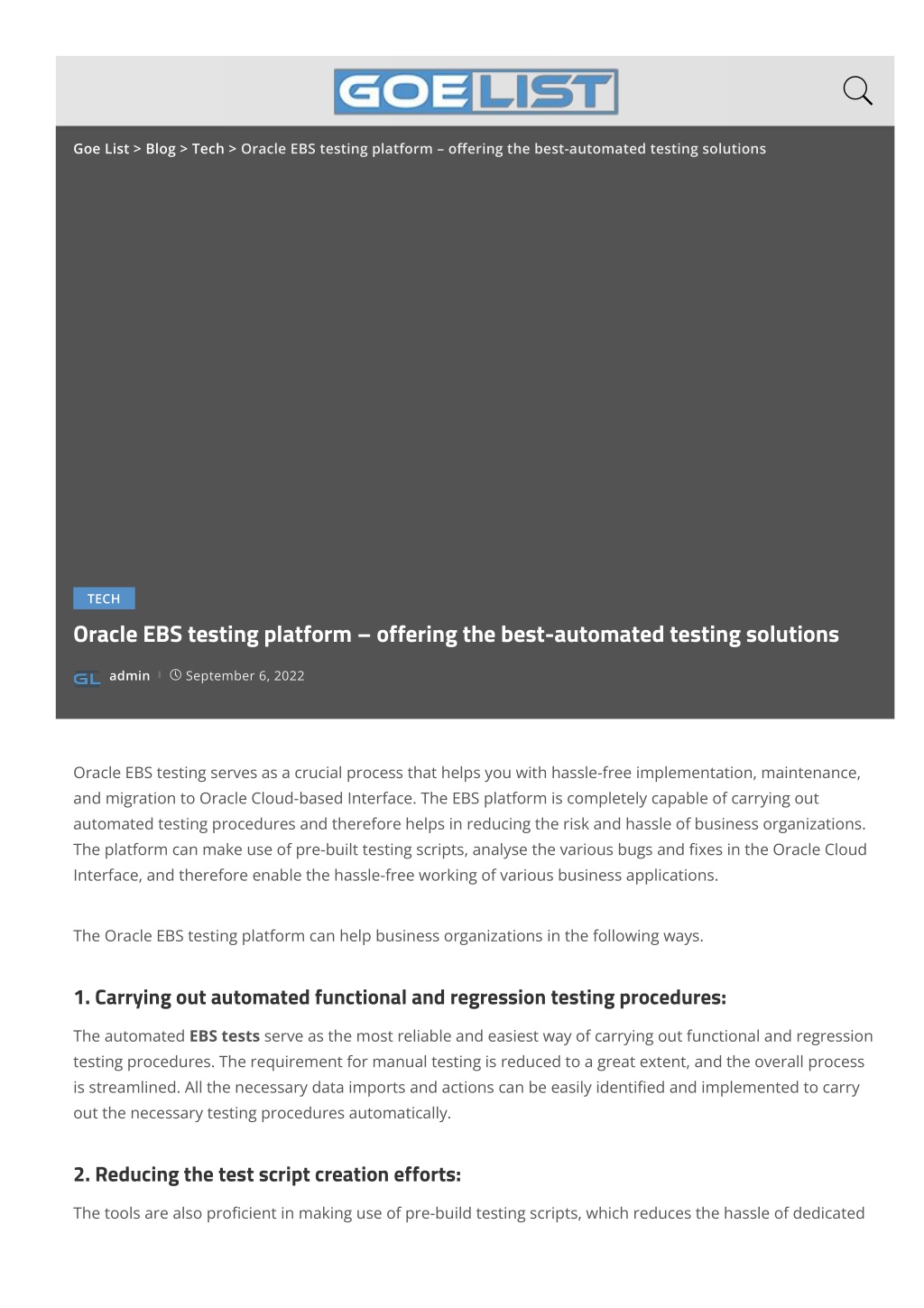 PPT - Oracle EBS testing platform – offering the best-automated testing ...