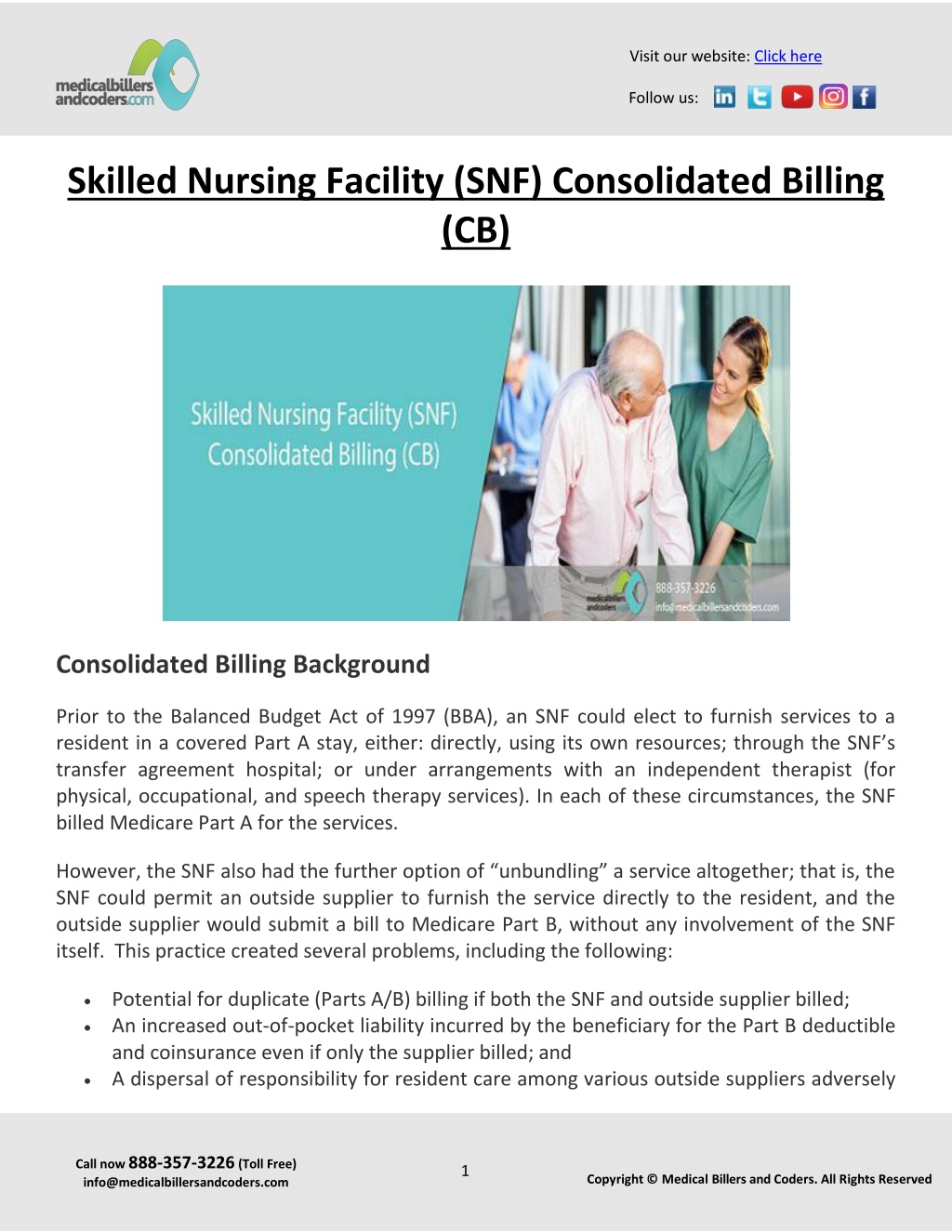 Ppt Skilled Nursing Facility Snf Consolidated Billing Cb Powerpoint Presentation Id11767763 5319