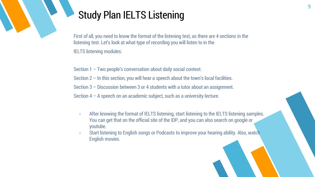 female executives presentation plan ielts listening