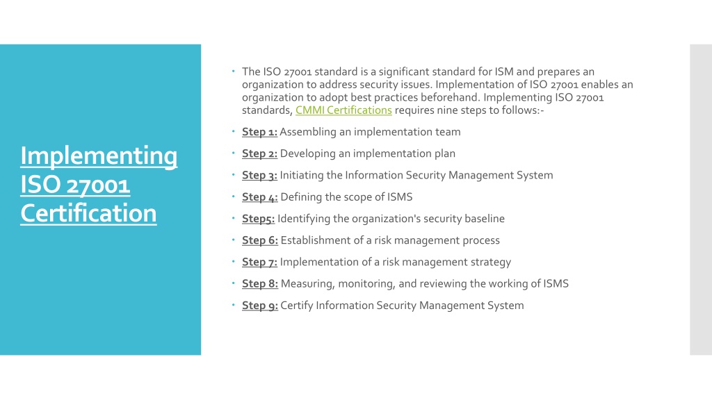 PPT - ISO 27001 Compliance Checklist 9 Step Implementation Guide ...