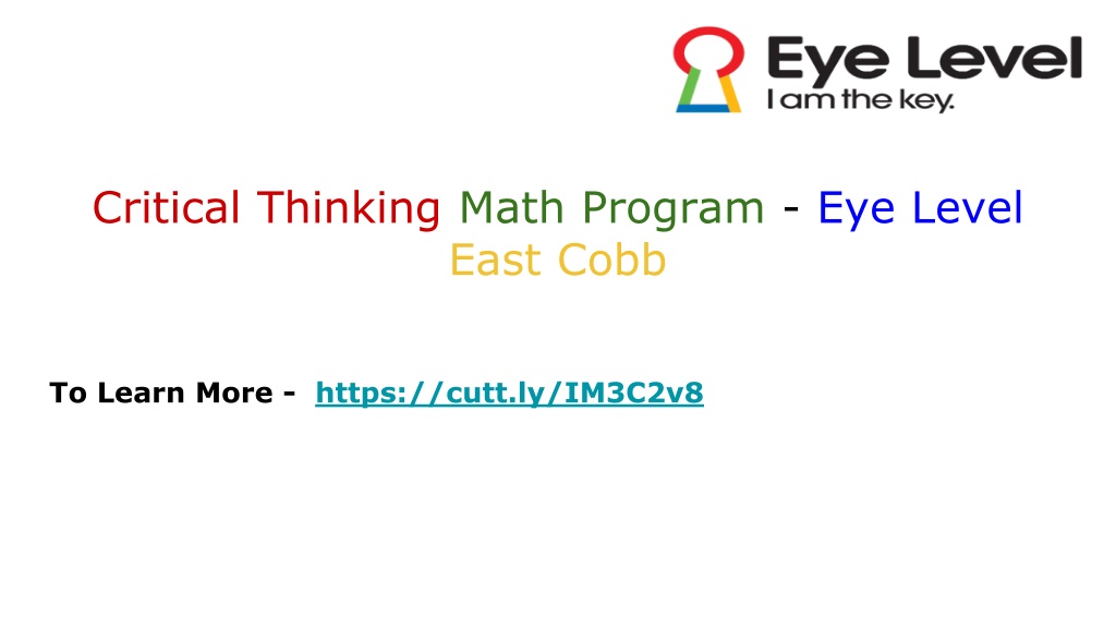 critical thinking eye level