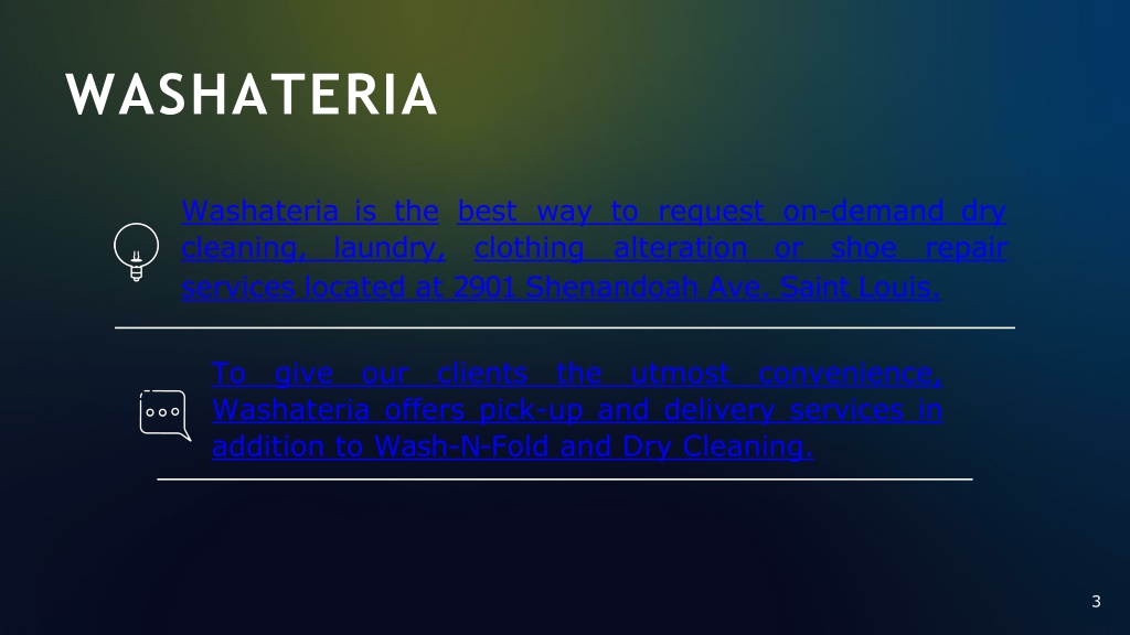 PPT Wash and fold pickup and delivery Service Provider Washateria