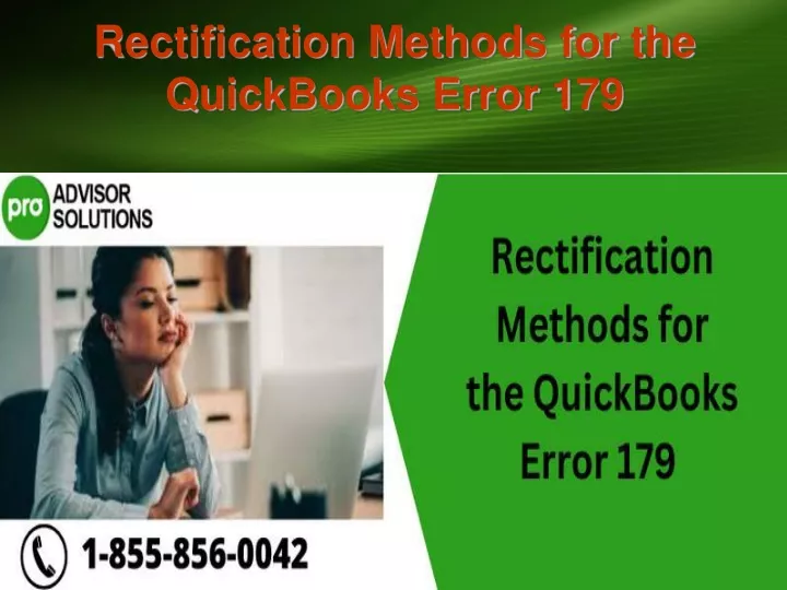 PPT - Rectification Methods For The QuickBooks Error 179 PowerPoint ...