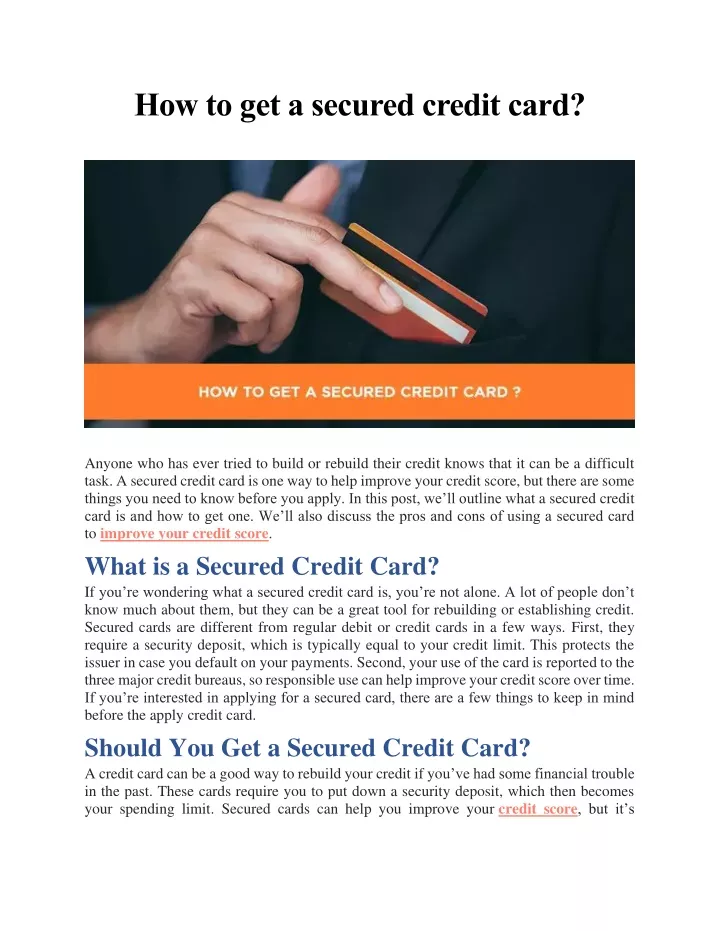 How To Get Money Back From Secured Credit Card