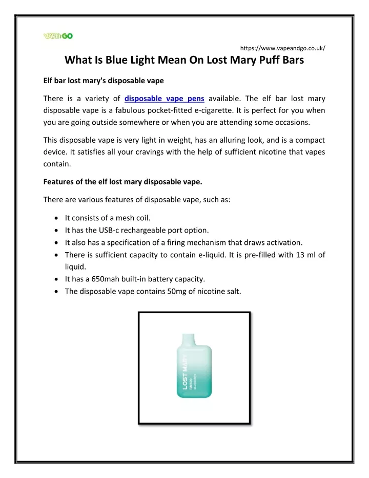 ppt-what-is-blue-light-mean-on-lost-mary-puff-bars-powerpoint