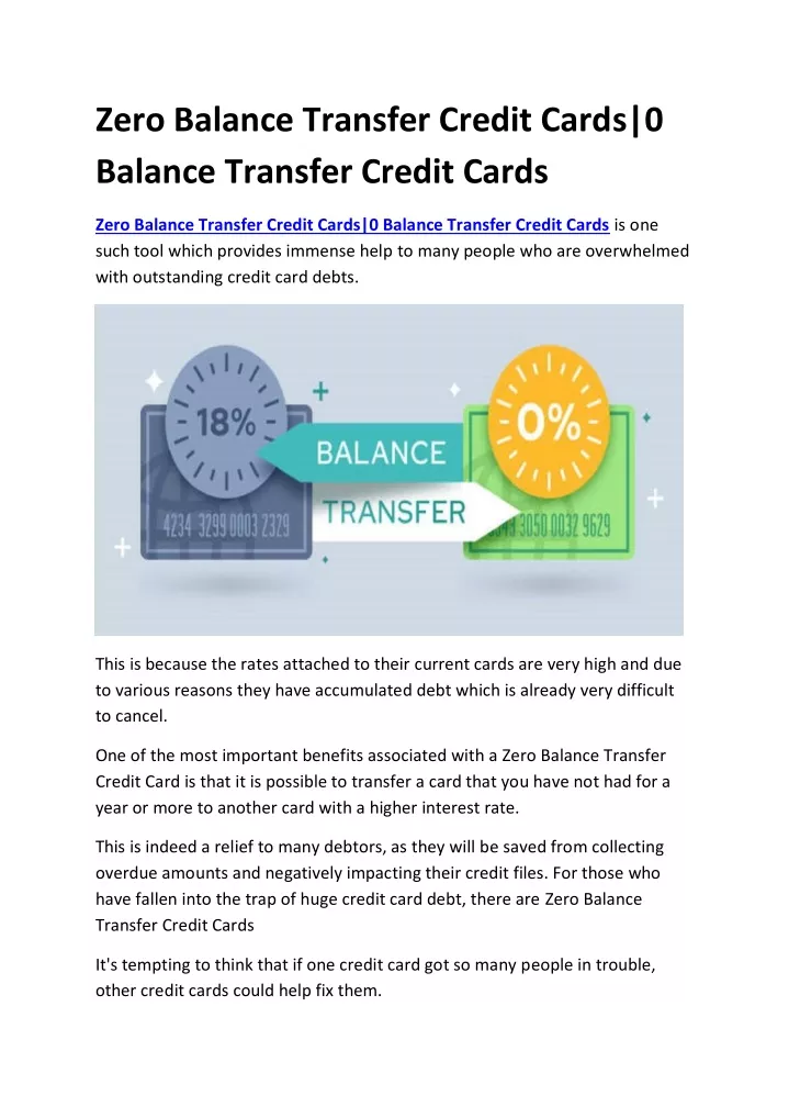 travel credit cards with 0 balance transfer