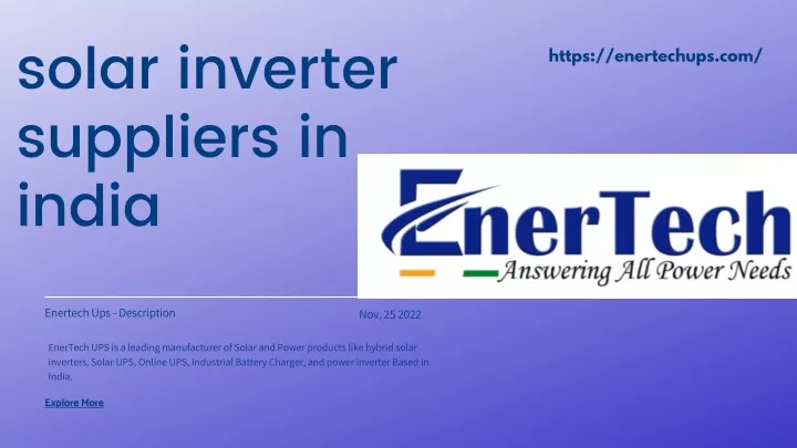 solar inverter business plan in india