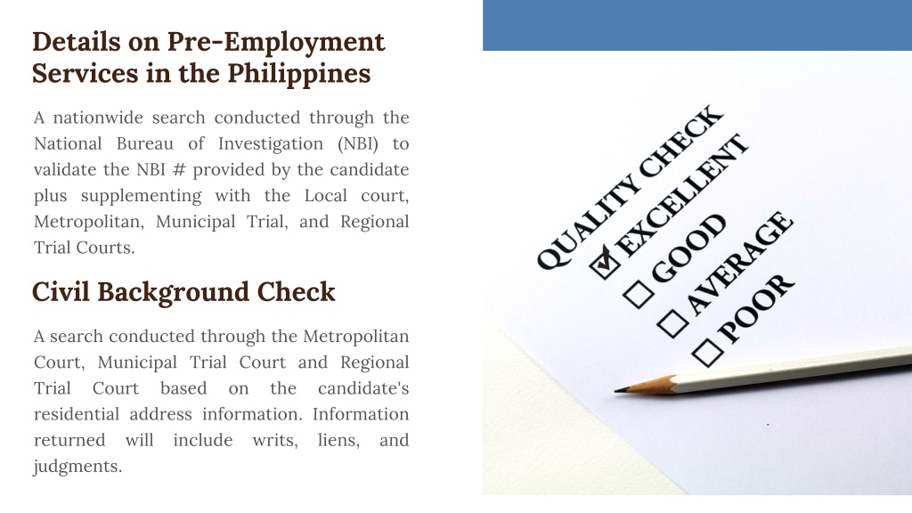 Ppt Philippines Background Check Services Pricing And How Long Do Reports Take Powerpoint 4579