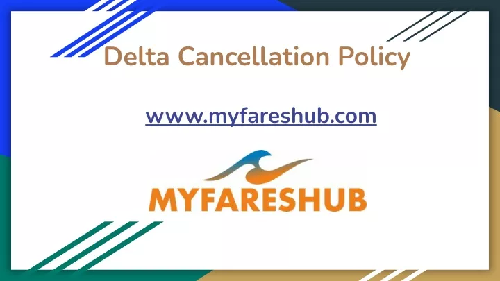 PPT - Delta Airlines Cancellation Policy Pdf PowerPoint Presentation ...