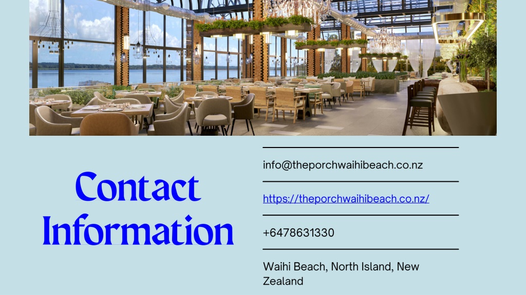PPT Find the Best restaurant in Waihi beach PowerPoint Presentation