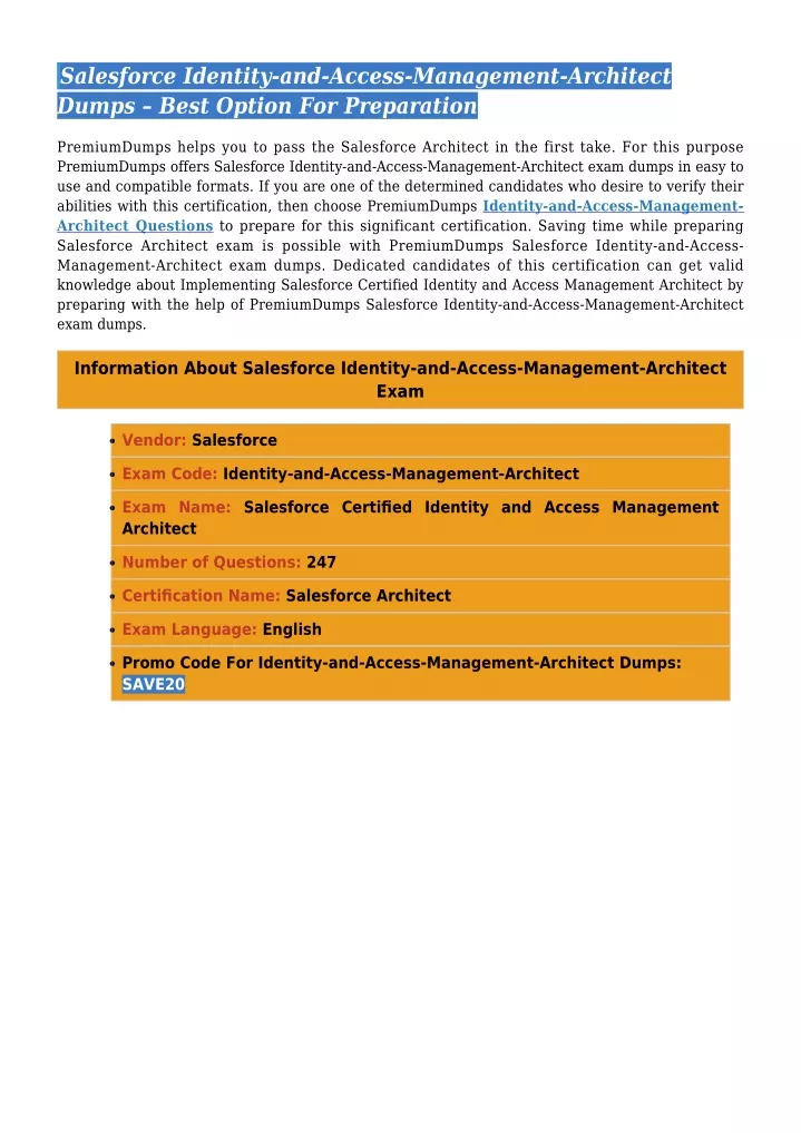 Latest Identity-and-Access-Management-Architect Exam Topics