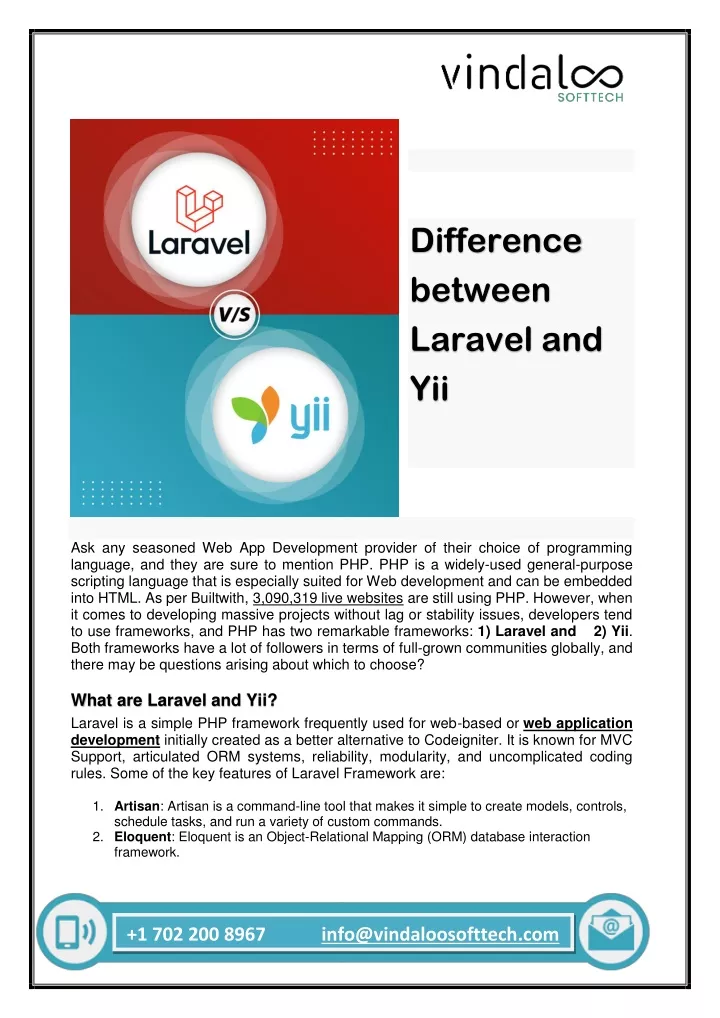 ppt-laravel-vs-yii-best-php-framework-for-web-development-powerpoint