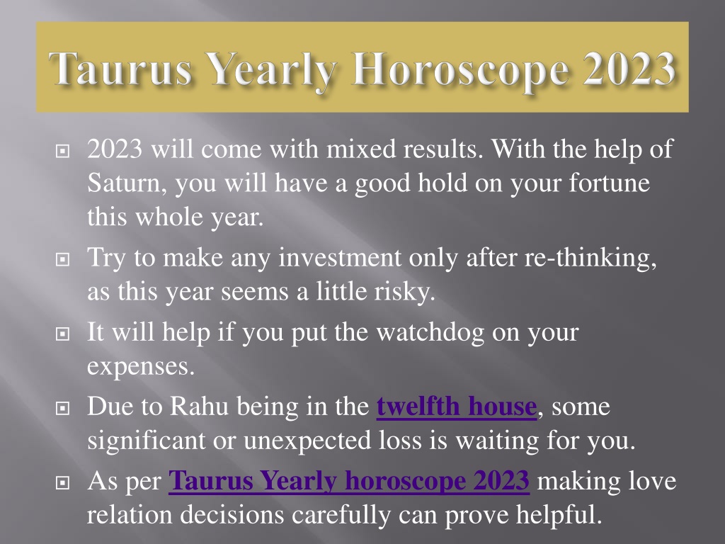 PPT Yearly Horoscope 2023 PowerPoint Presentation, free download ID