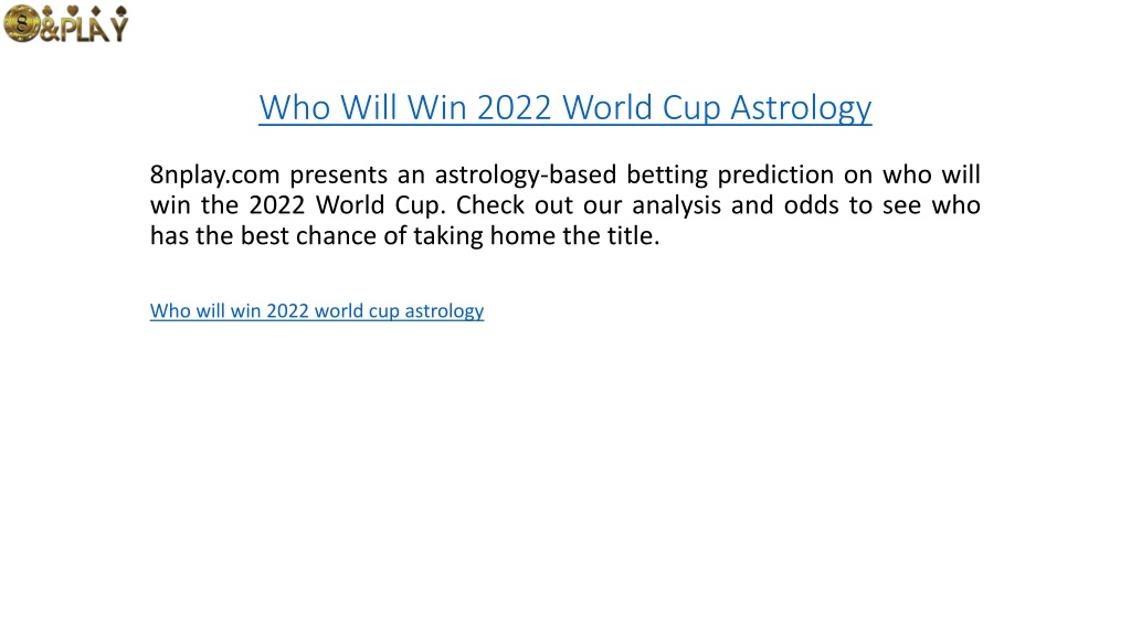 PPT Who Will Win 2022 World Cup Astrology PowerPoint