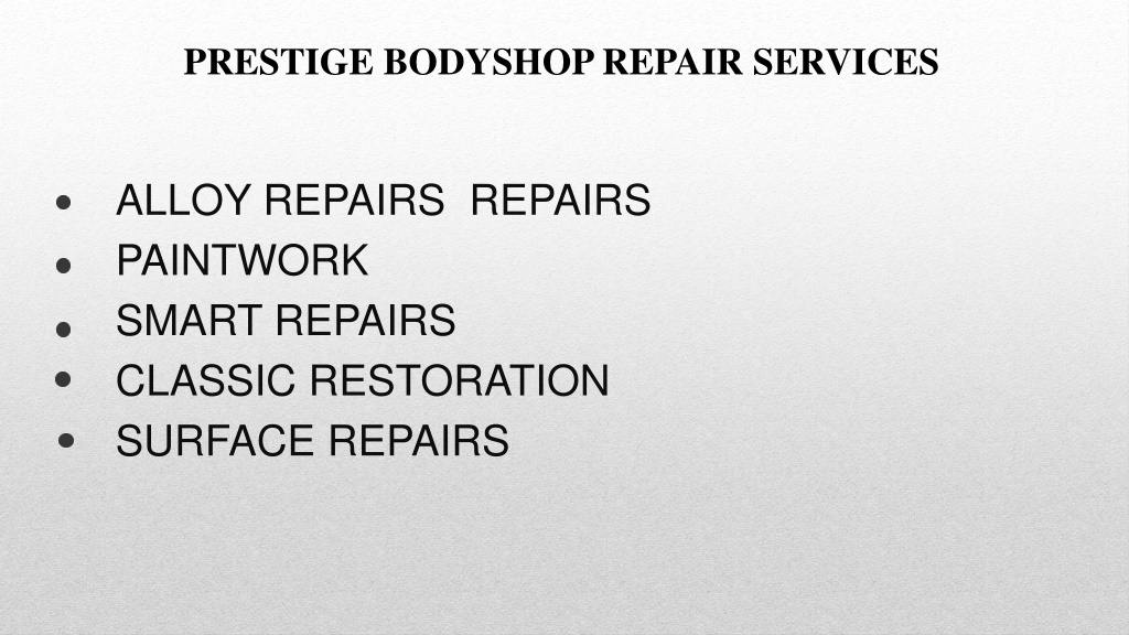 PPT Car Body Shop Repair Parkgate PowerPoint Presentation, free