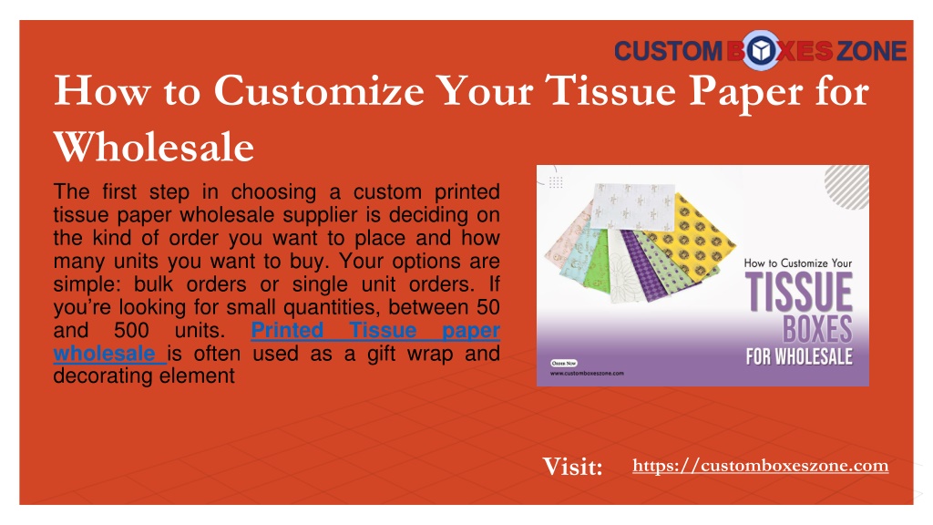 tissue paper presentation