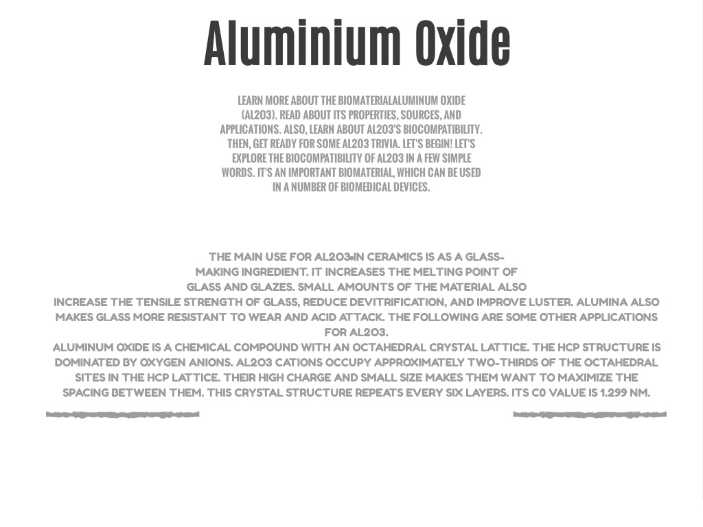 PPT Aluminium Oxide PowerPoint Presentation, free download ID11775537